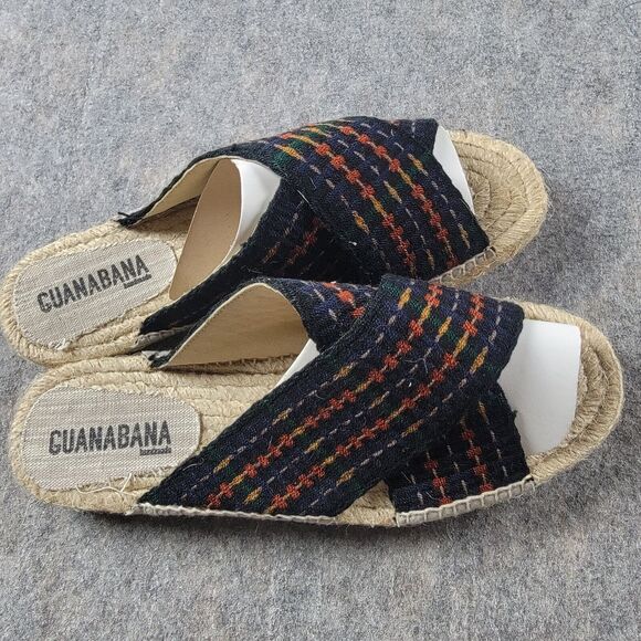 Guanabana x Todd Snyder Crossed Band Platform Espadrilles Size US 9 EU 42 Blue main image 4